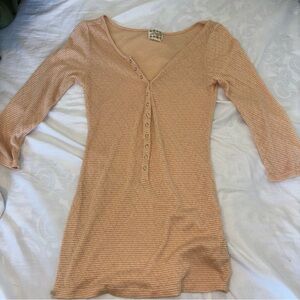 Vintage free people yellow/ gold top